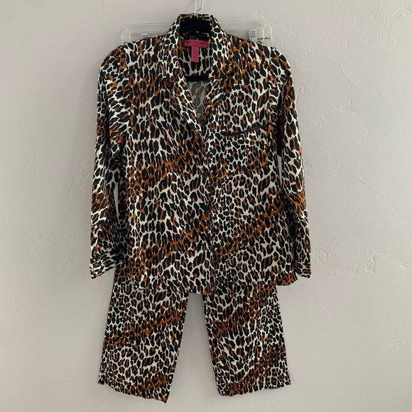 Betsey Johnson Other - Betsey Johnson Leopard Print Pajama Set S